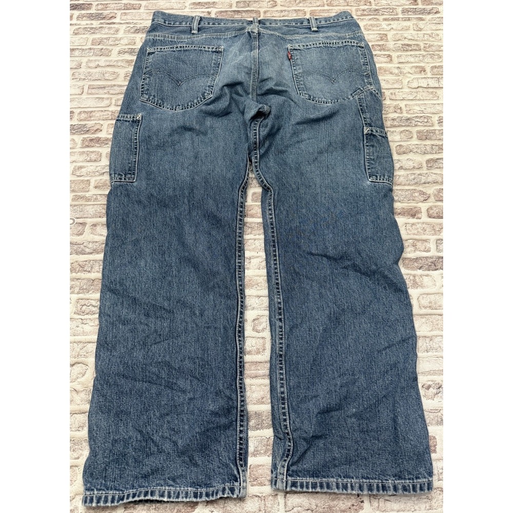Levis Carpenter Jeans Y2K Mens 38x30 Light Blue Wash Wide Grunge Skater VTG